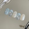 [Handmade Nail Tips] Pearl Sky Dot Nail Tips - Almond