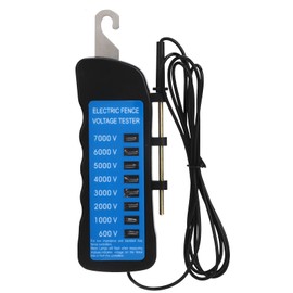 Riuulity Electric Fence Voltage Tester Multi Light Voltage Detection for Farm Supply Fencing for Low Impedance and Standard Fence Controllers