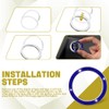 HEVLE Crystal Rhinestone Engine Start Decals, Push to Start Button