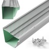 Waterlock 6" Gutter Guards Leaf Protection, Domestic Aluminum Gutter Covers