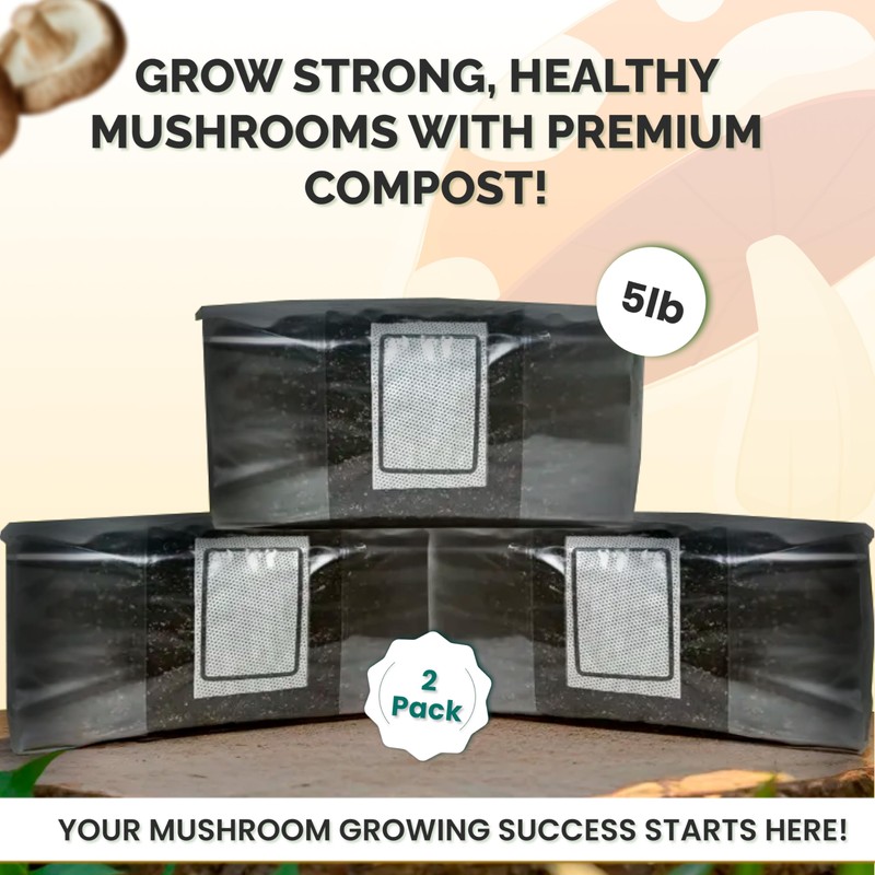 MycoHaus Compost for Mushroom Growing | Sterilized Substrate for Mushrooms