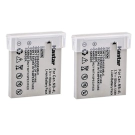 Kastar Battery (2-Pack) for Canon NB-4L, CB-2LV and Canon PowerShot SD1000 SD1100IS SD1400IS SD200 SD30 SD300 SD400 SD430 SD600