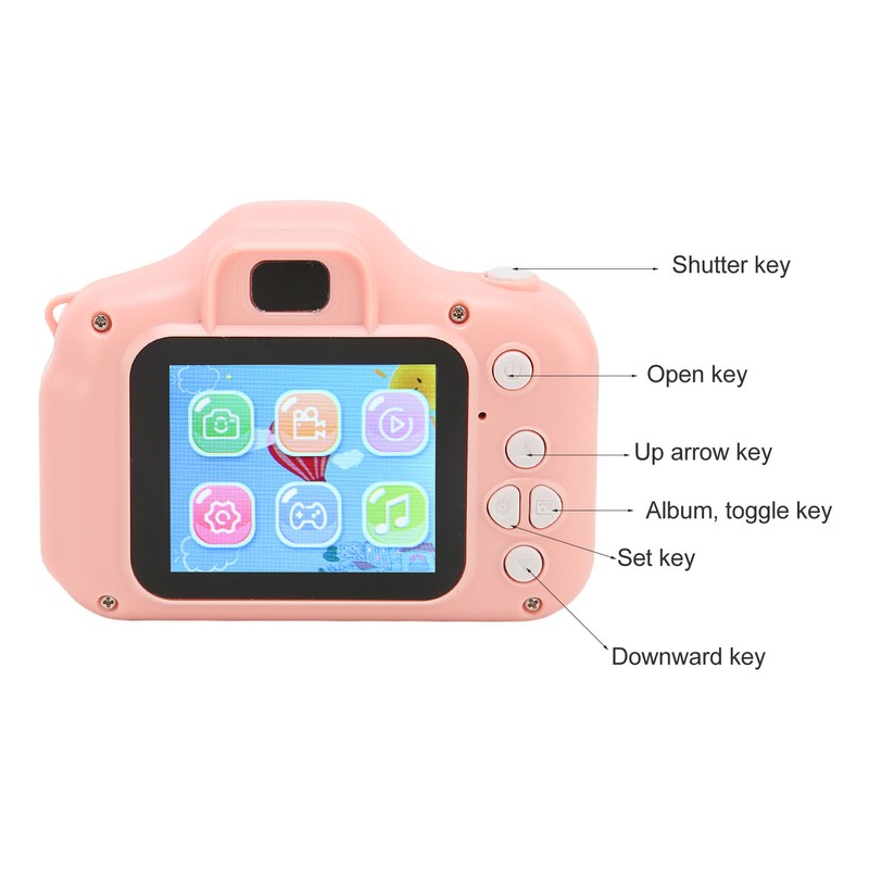 Kids Digital Camera Multi Mode Filter Front Rear 8MP 1080P
