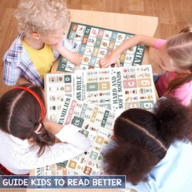 15 Pcs Boho Phonics Posters for Classroom (11"x17") ESL Classroom Decorations, Vowel Posters for School, Vowel Sounds Poster, Classroom Teacher Must Haves, English Sound Poster Wall School For Student