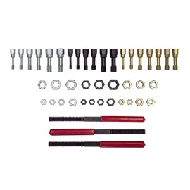 OEMTOOLS 27142 Thread Restoring File, Tap, and Die Kit | Files, Taps, and Dies Rethread Both Left and Righthanded Internal and External Threads | Universal SAE and Metric Thread Chasing Kit