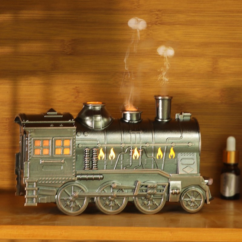 Aromatherapy Humidifier Innovative Train Shape Essential Oil Diffuser Cool Mist