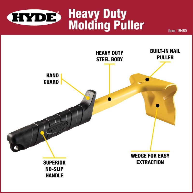 Hyde Heavy Duty Molding and Trim Puller. Removes Baseboards, Tile,