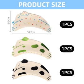 3 Pieces Of Cartoon Puppy Hair Clips, Cute Hair Clips, Creative Hair Clips, Decorative Hair Clips, Plastic Hair Clips, Hair Style Accessories