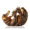 TRUE Amazing Alligator Polyresin Wine Stand Bottle Holder, Brown, Holds