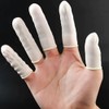 100 PCS Finger Cots Finger Tip Rubber Protect Keeping Dressing