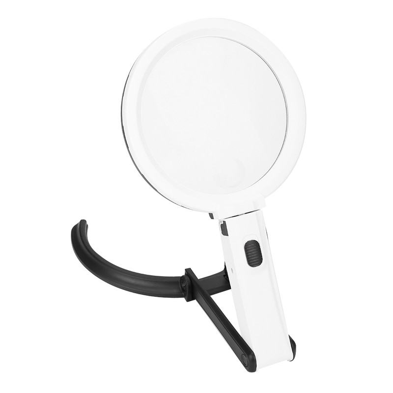 130mm Thick Table Magnifier LED Lighted Magnifying Glass Lamp Magnifier