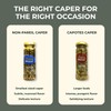 IOS Natural Capotes Capers in Sea Salt, Vegan, Non-GMO, Kosher