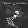 Hbxdeco 20PCS T5 LED Lights for Car Dashboard with Twist