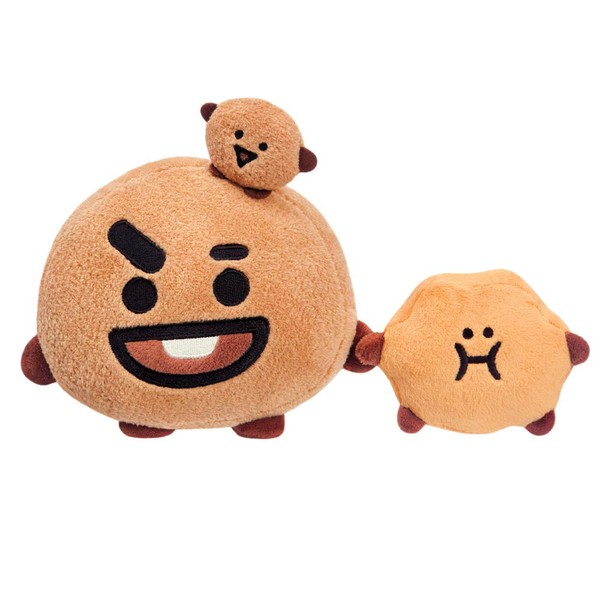 Aurora 61330 SHOOKY BTS Plush Toy, Brown, Official BT21 Merchandise