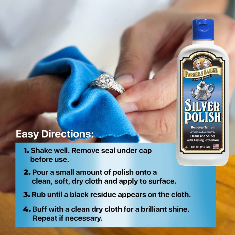 PARKER & BAILEY Silver Polish - Silver Polish Cleaner and