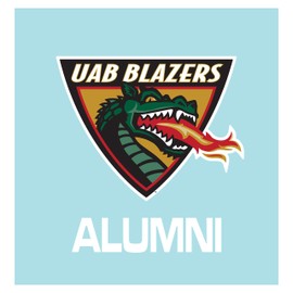 Craftique Alabama Birmingham Blazers Decal (UAB DRAGON HEAD ALUMNI DEC 5" (5"), 5 in)