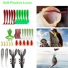 Fishing Lure Tackle Kit,84Pcs Saltwater and Freshwater Lures Fishing Gear,Bass