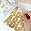 Priaora 12 Sheets 200 Gold Letter Stickers Large Vinyl Letters