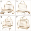 Gold Magazine Holder,Modern Magazine Rack Floor,Metal Wire Magazine Basket