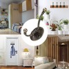 Beilala Brass Coat Hooks Wall Mounted, 8 Pack Heavy Duty