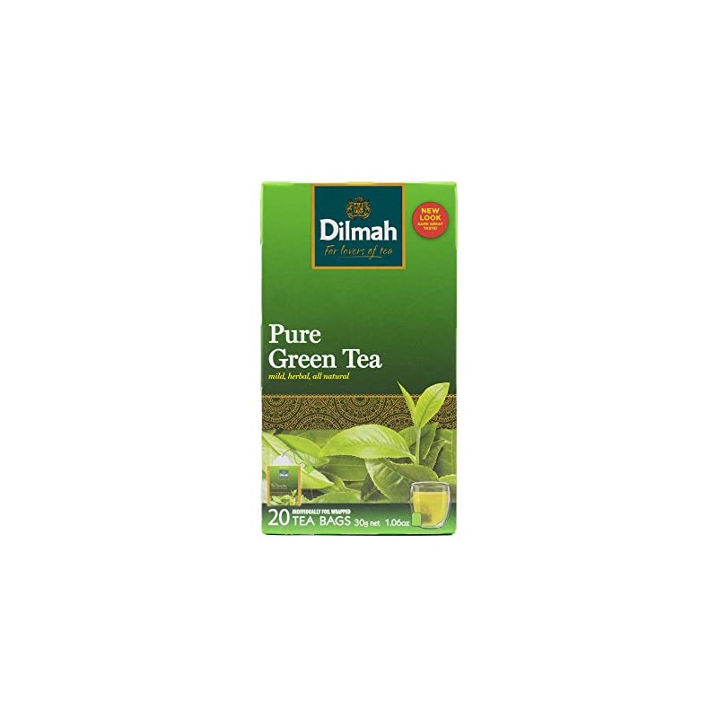 Dilmah All Natural Green Tea Pure Green - Caja con