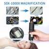 Portable Microscope USB 50X‑1000X Magnification 640x480P Resolution 360 Degree Rotatable