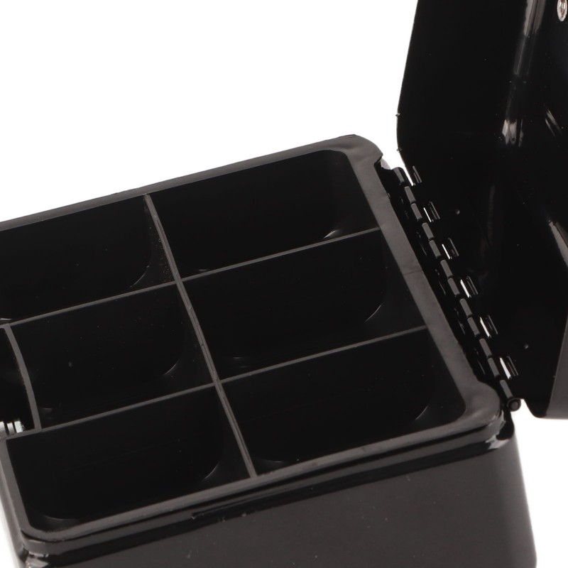 Metal Cash Box 6 Compartments High Safety Money Box with