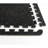 FloorPops FPR4267 Rubber Interlocking Floor Tiles, Basalt
