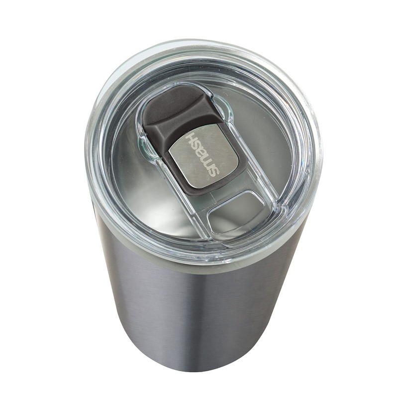 Smash Smoothie and Coffee Tumbler with Straw and lid,Grey, 650