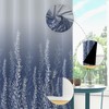 Sillsloso Blue Leaves Room Darkening Curtain for Bedroom Nature Botanical
