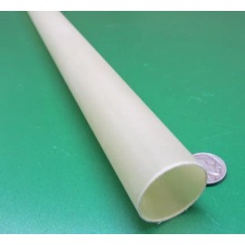 Micarta Phenolic G10FR4 Tube 1.187" OD x 1.125" ID x 1/32" Wall x 48"