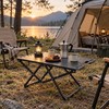 Folding Camping Table for Outdoor Adventures – Compact Metal Side