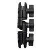 Strg Double Socket Swivel Arm with Dual 1" Ball sockets,