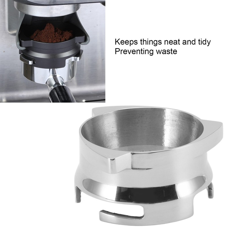 Coffee Dosing Funnel Stainless Steel Firmly Link Easy Installation Rotatable