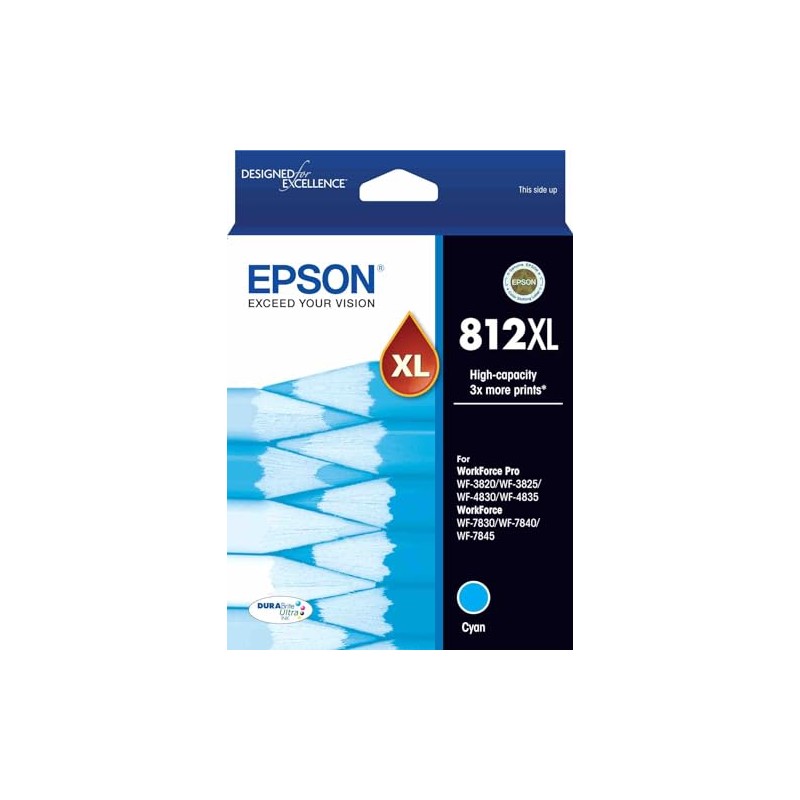 Epson 812XL - High Capacity - Ultra Cyan Ink Cartridge