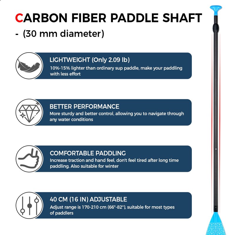 LINGVUM SUP Paddleboard Paddle, Adjustable Stand-Up Paddle Board Paddle