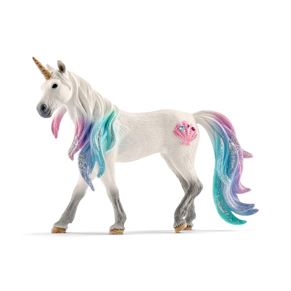 SCHLEICH bayala Sea Sparkle Unicorn Mare Toy for Kids Ages 5-12