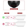 Upower Exhaust Tips 4" Inlet 10" Outlet 15" Black Long