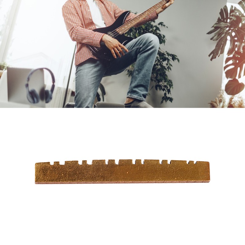 Brass Nut for Electric Acoustic Guitar Bass Pre Slotted Instrument