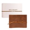 Tivoli Medium Recycled Leather Photo Album, Handmade Classic Italian Style,