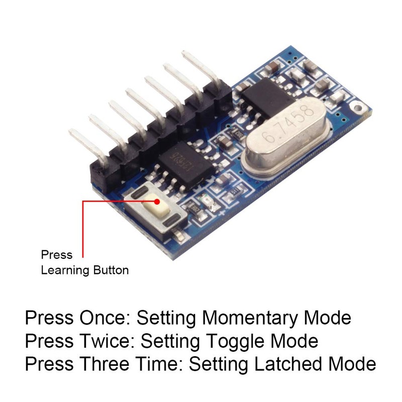 QIACHIP RX480e 433mhz RF Wireless Transmitter and Receiver Module Kit