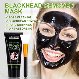 Generic Blackhead Remover Mask, Charcoal Peel Off Face Mask, Purifying Peel Off Mask for Deep Cleansing Blackheads and Pores, Deep Cleansing Mask with Brush, 100g