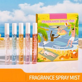 MeiPlumLai MeiPlumLai Perfume Fragrance Mist,Hair & Body Perfume Spray Set,Long-Lasting Fresh Fruity Spray for Women,Travel Size Mini Fragrance Mist Gift Set,5 Scents(40.59.62.68.71)