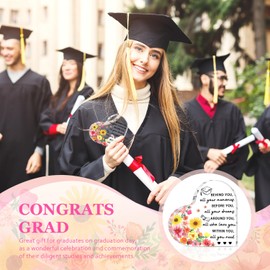 Graduation Gifts for Her, Him, 2025 Graduation Decorations - Engraved Acrylic Heart Plaque Graduate Gifts 4.7 × 4.7 × 0.6 inch, High School, Masters Degree, College Graduate Gift for Women, Men