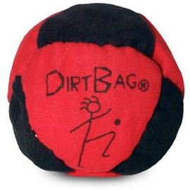 World Footbag Dirtbag Footbag, Red/Black