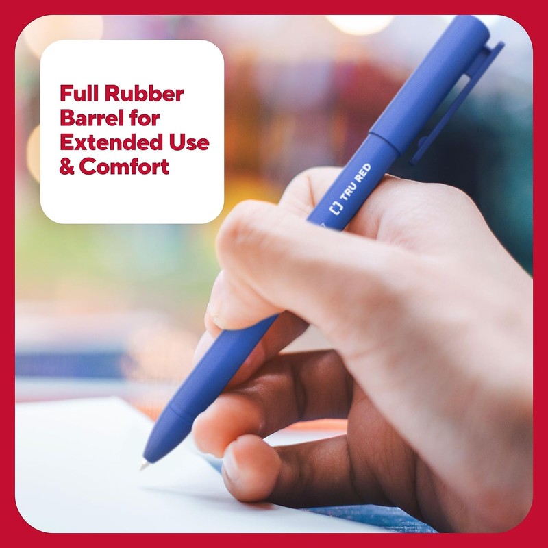 STAPLES TRU RED Gel Pen - Quick Dry, 0.7mm Point,