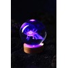axolotl lamp,3.15 inch 3D K9 Crystal Ball Axolotl Night Light