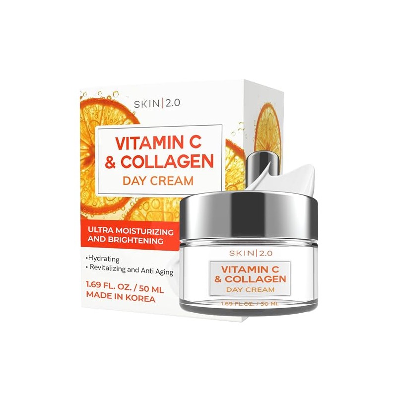 Skin Hidratante Facial Vitamina Colágeno Probado Por Dermatólogos Antienvejecimiento Reafirmante