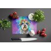 Caroline's Treasures DAC2552LCB Schnauzer Hippie Dawg Glass Cutting Board Large