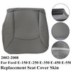 NLQR Driver Side Bottom Replacement Seat Cover Microfiber Leather Gray